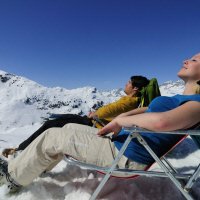 Big3 ligstoel in de zon